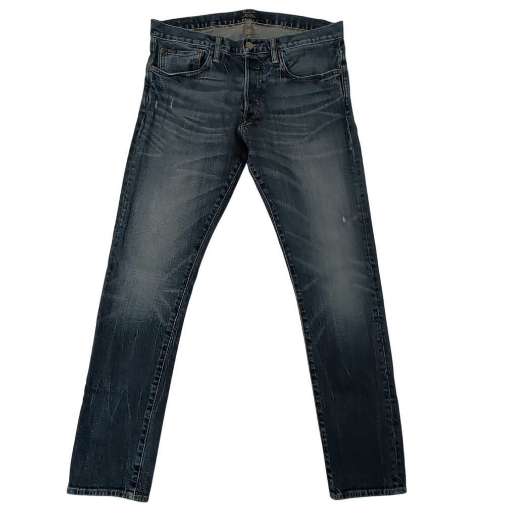 Polo Ralph Lauren Jeans Men 32x32 (Act 34x31) The Sullivan Slim Distressed Denim